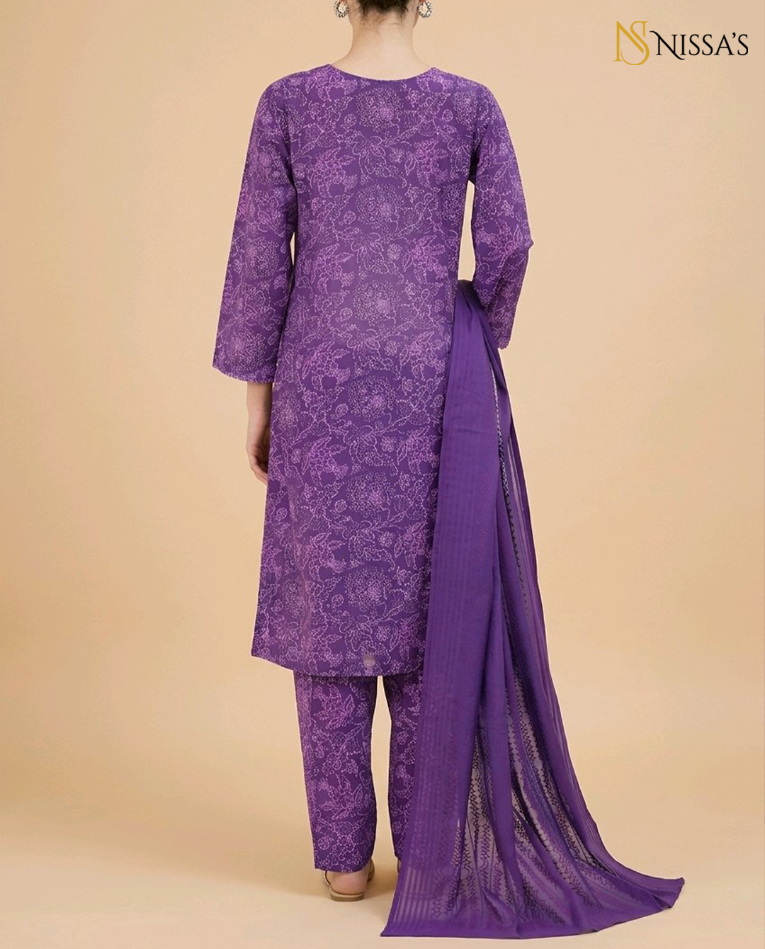 3Pc Printed Suit 