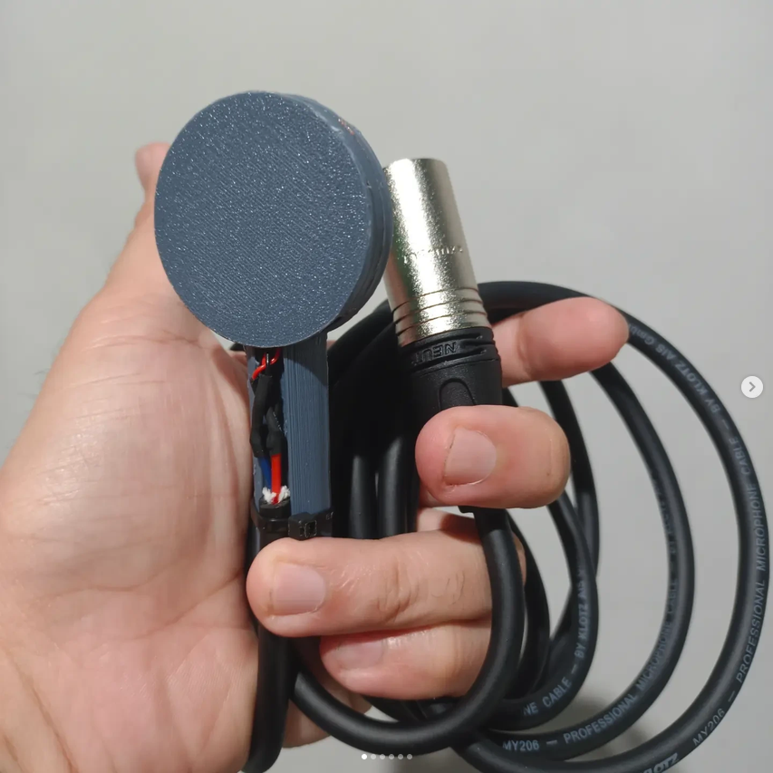 Diy Balanced Piezo Contact Microphone (XLR)