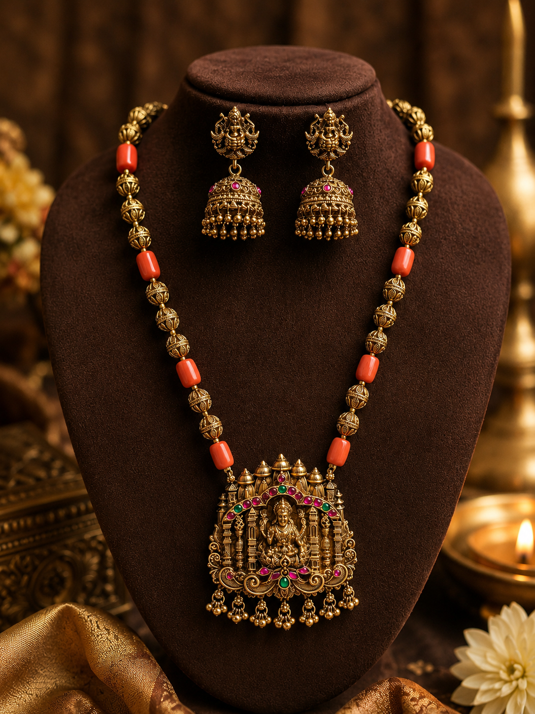 Temple Jewelry Necklace Set