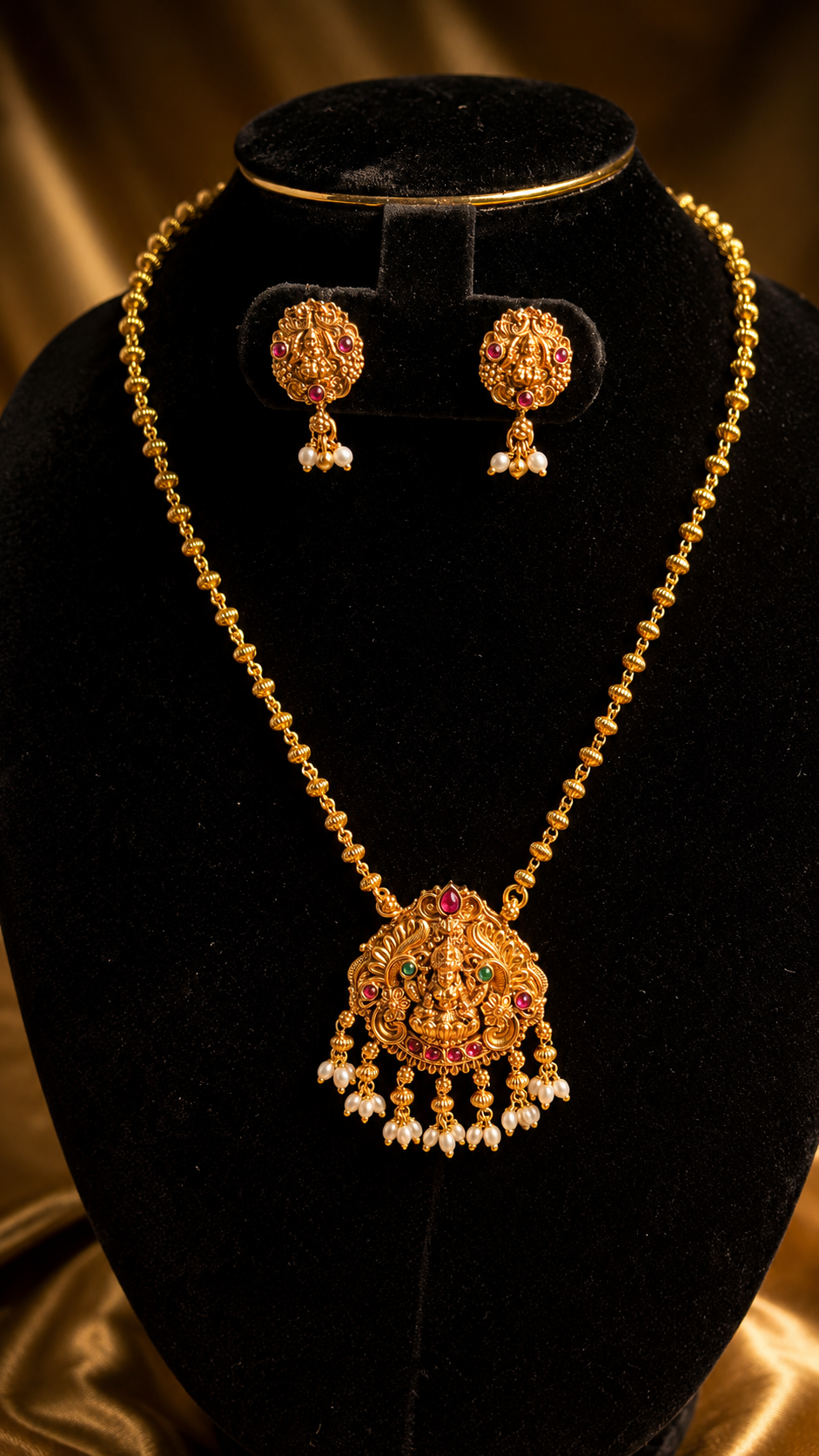 Traditional Gold Necklace Set
