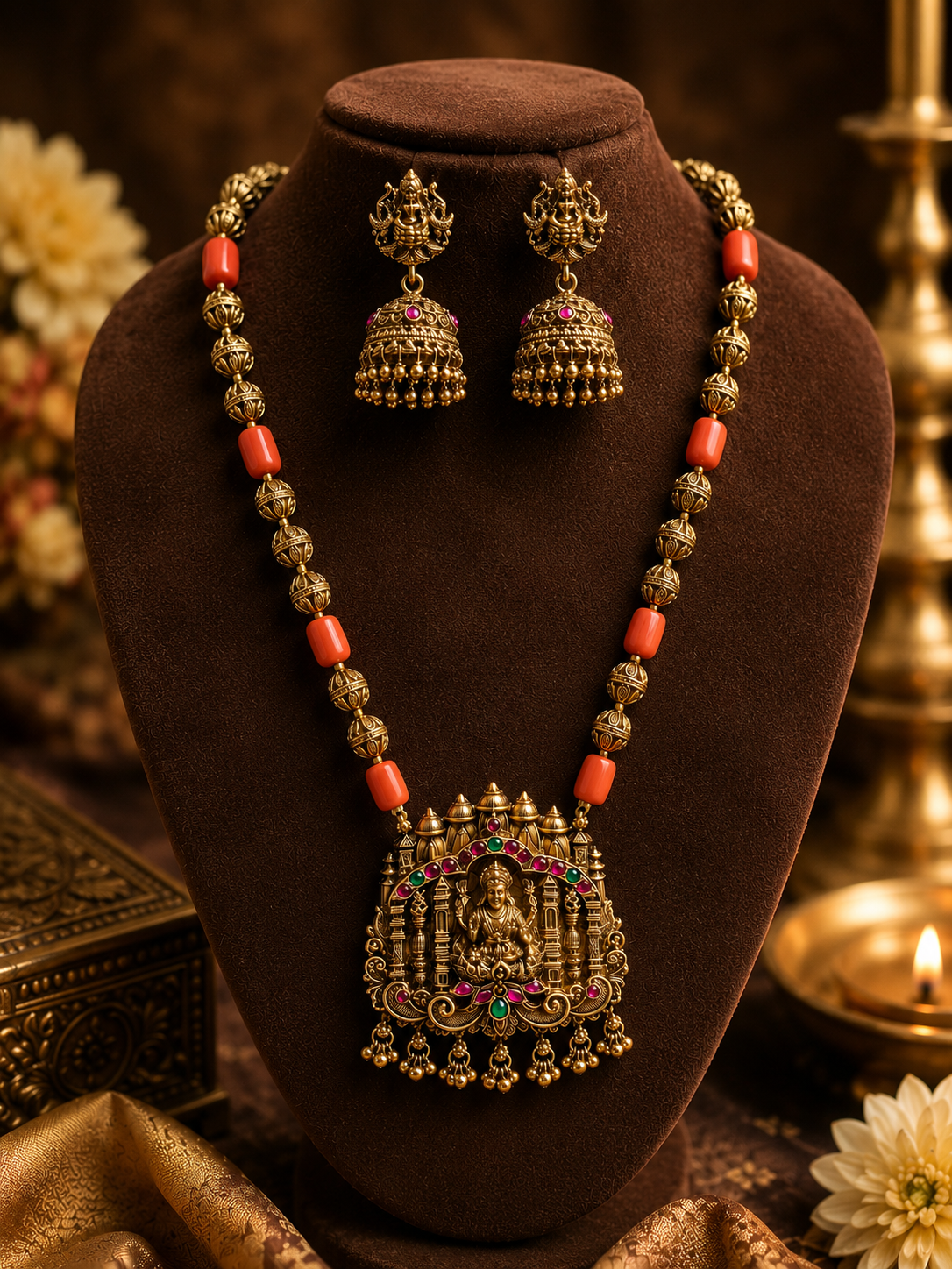 Temple Jewelry Necklace Set