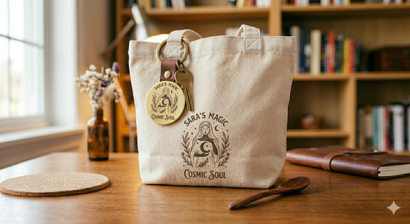 Cosmic Soul Canvas Tote Bag