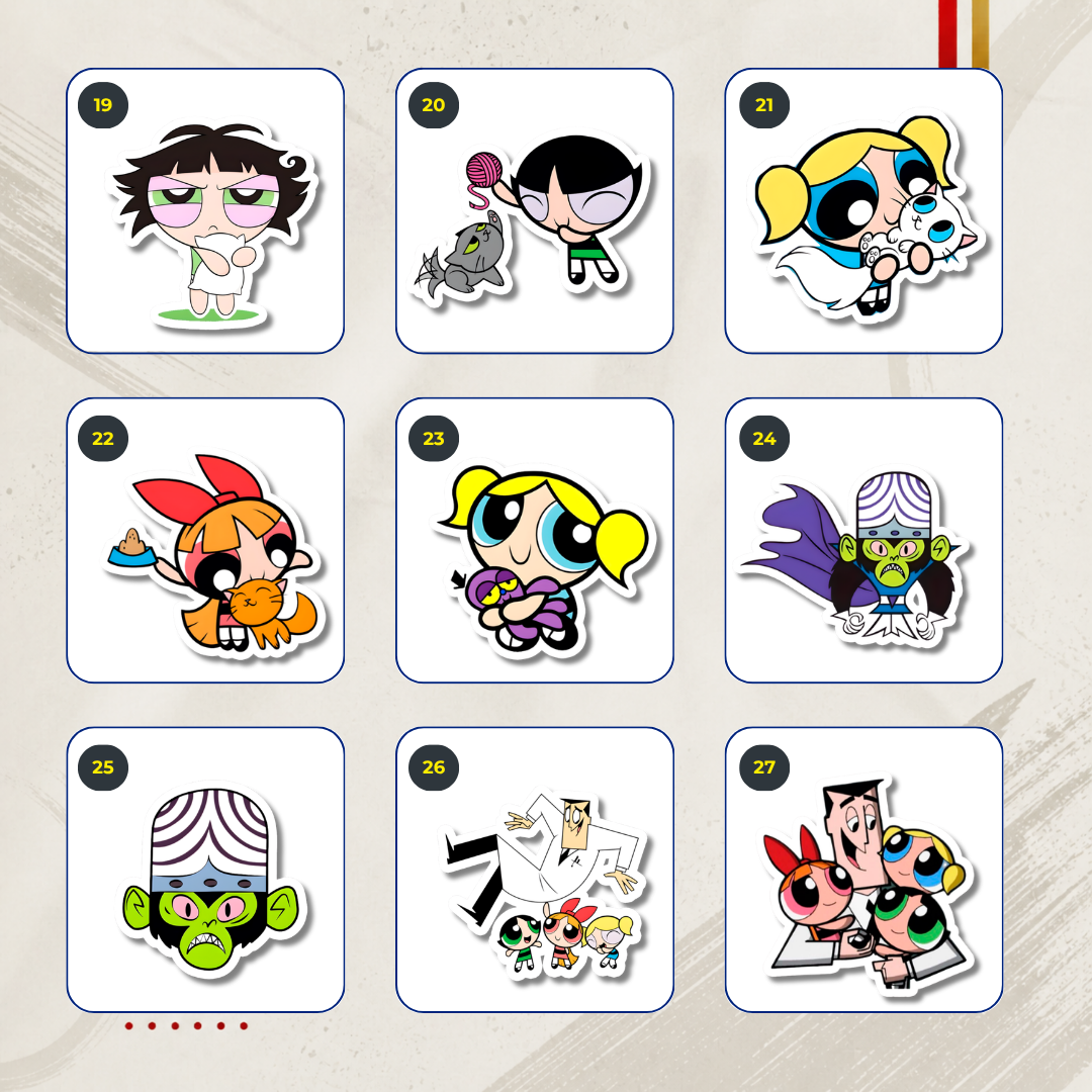 Packs Stickers Temáticos - Las Chicas Superpoderosas
