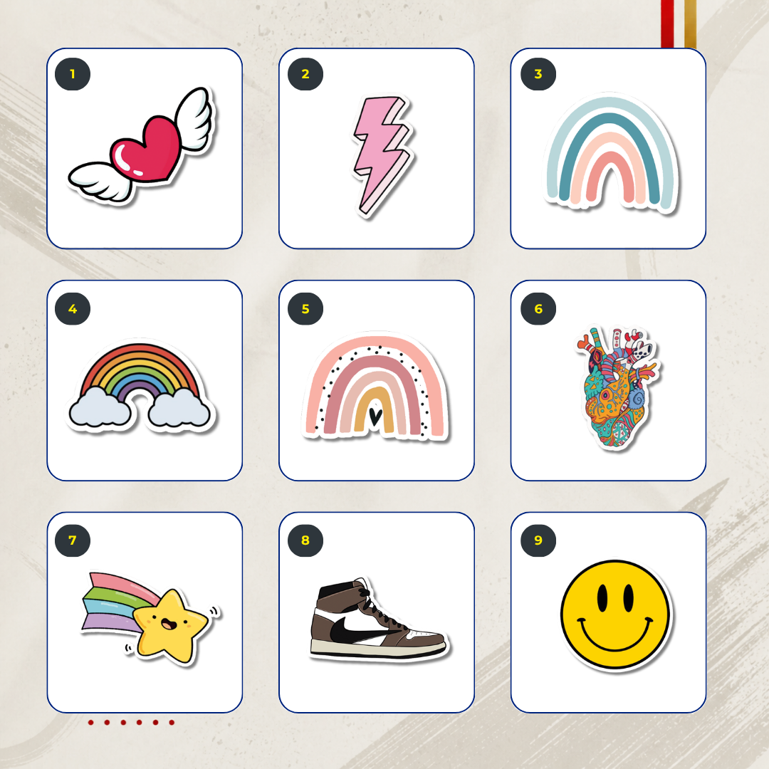 Packs Stickers Temáticos - Aesthetic
