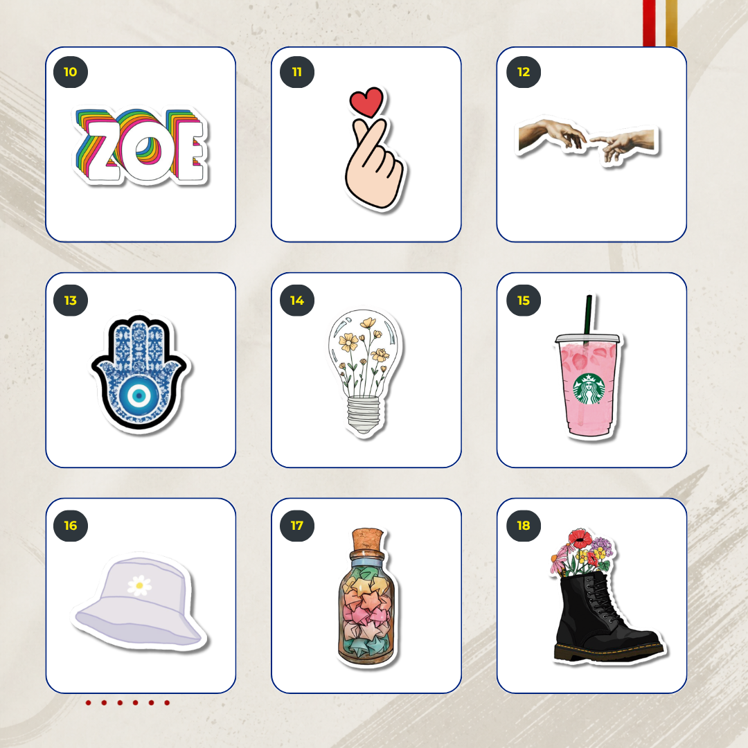 Packs Stickers Temáticos - Aesthetic