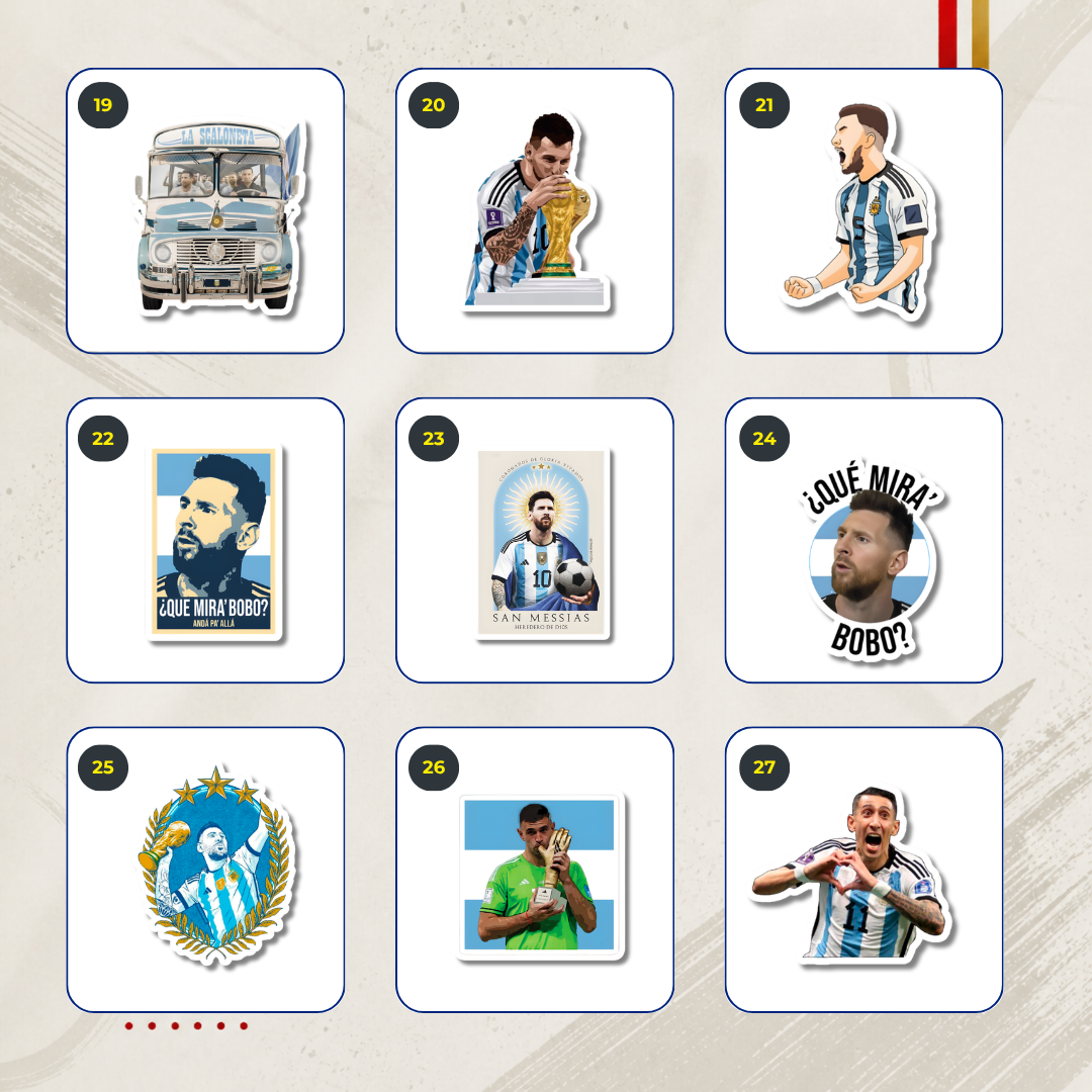Packs Stickers Temáticos - Selección Argentina