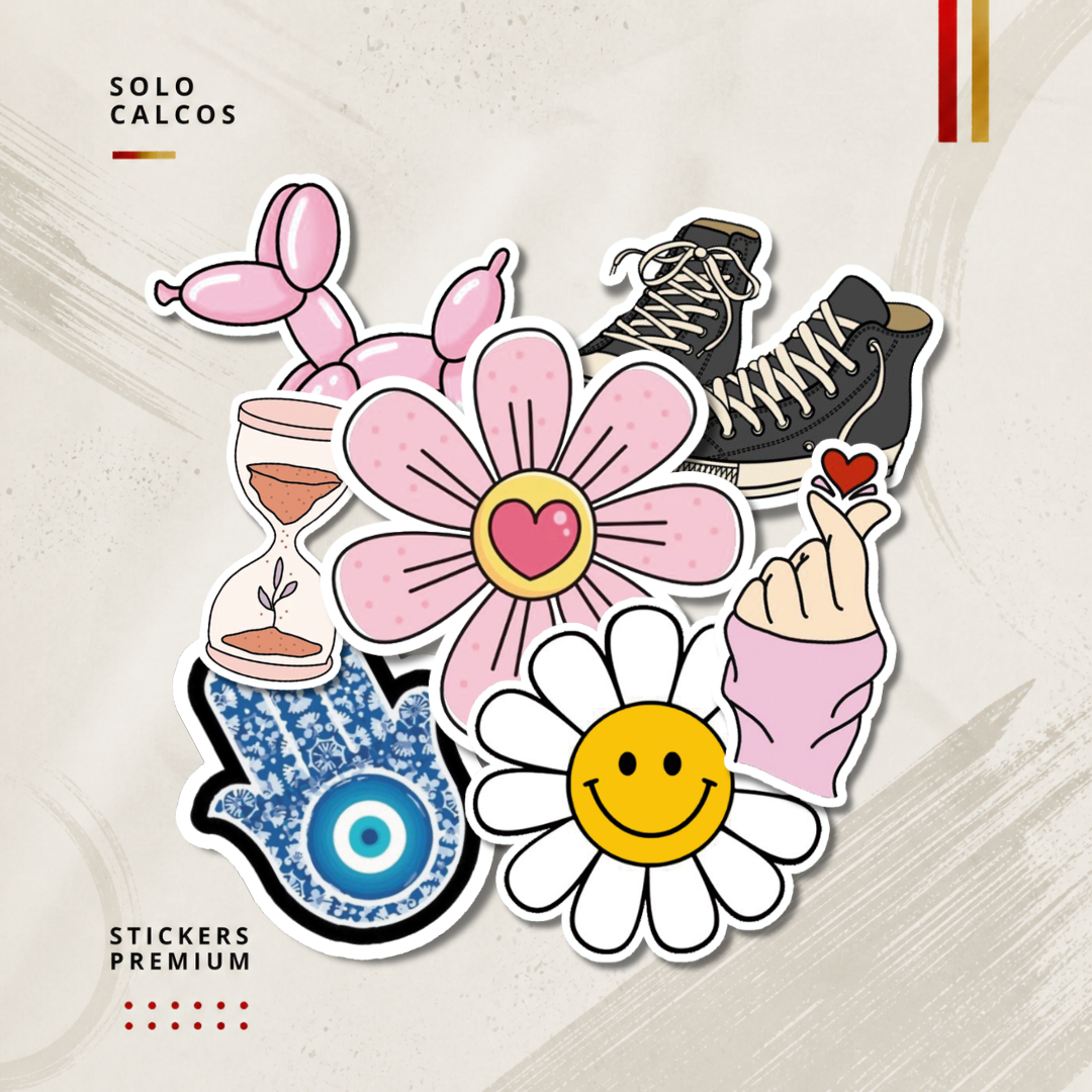 Packs Stickers Temáticos - Aesthetic
