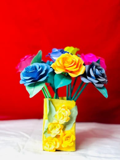 Paper Rose Flowers