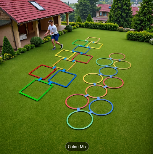 Outdoor Hopscotch Game Set