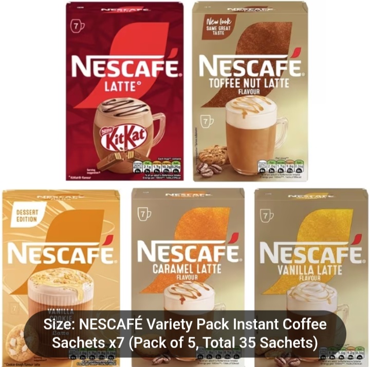 NESCAFÉ Variety Pack Instant Coffee Sachets