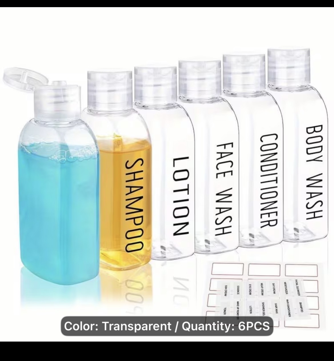Travel Toiletry Bottles Set