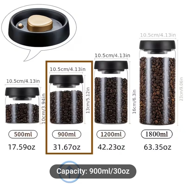 Airtight Coffee Storage Jar