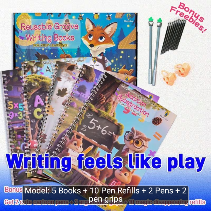 Reusable Groove Writing Book Set