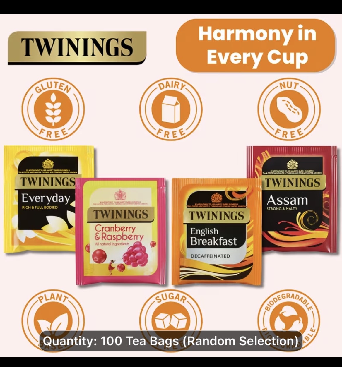 Twinings Earl Grey & English Breakfast Tea Bags