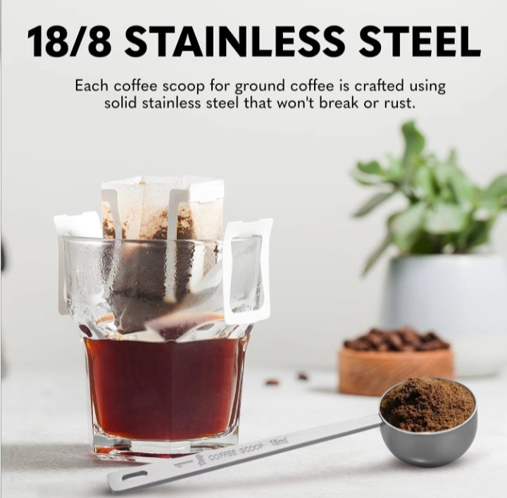Stainless Steel Coffee Scoop Set