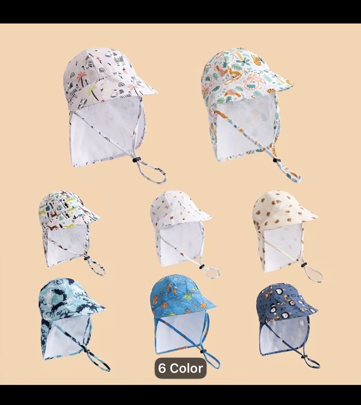 Bear Print Protective Hat