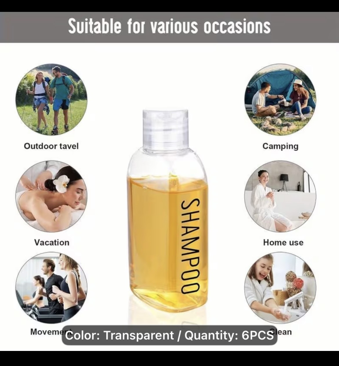 Travel Toiletry Bottles Set
