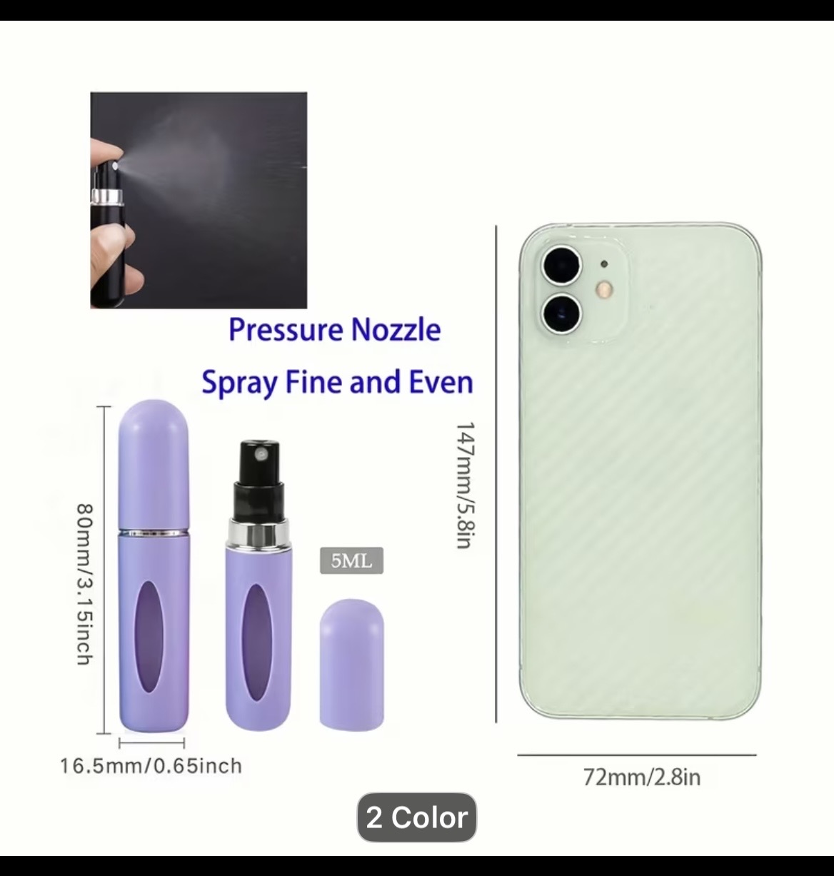 Mini Perfume Spray Bottle
