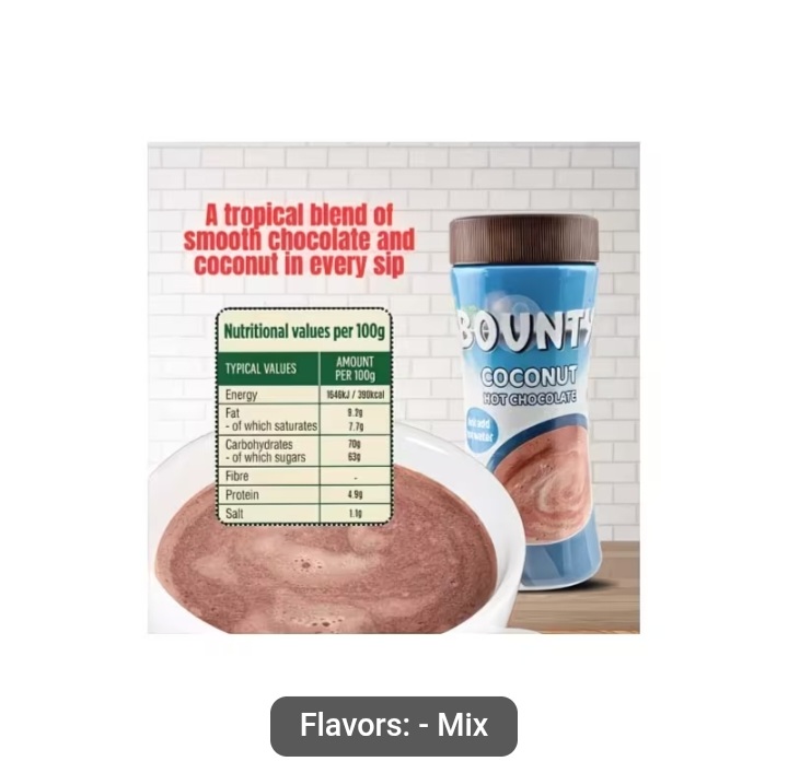 Bounty Coconut Hot Chocolate Mix