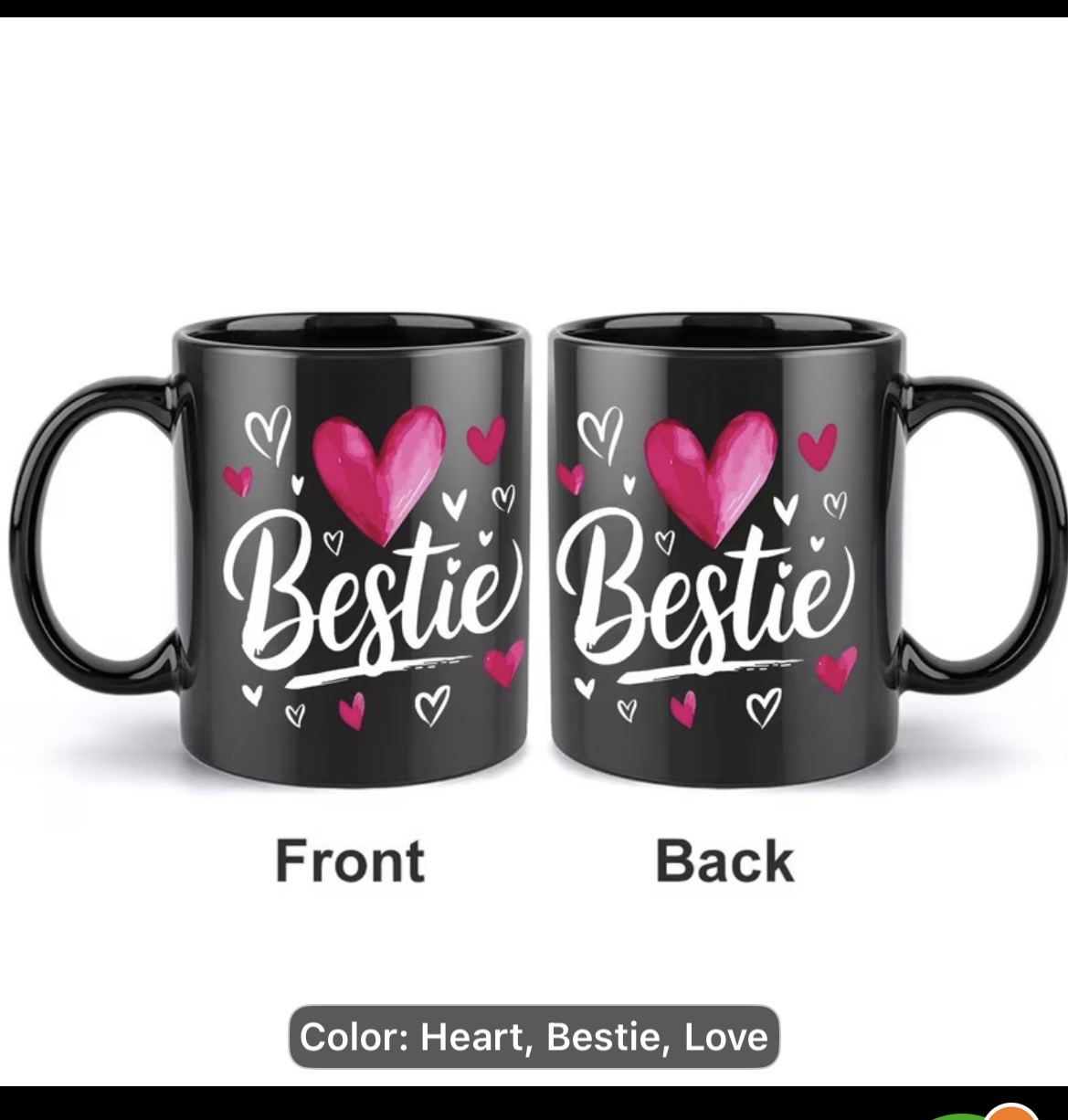 Bestie Heart Mug