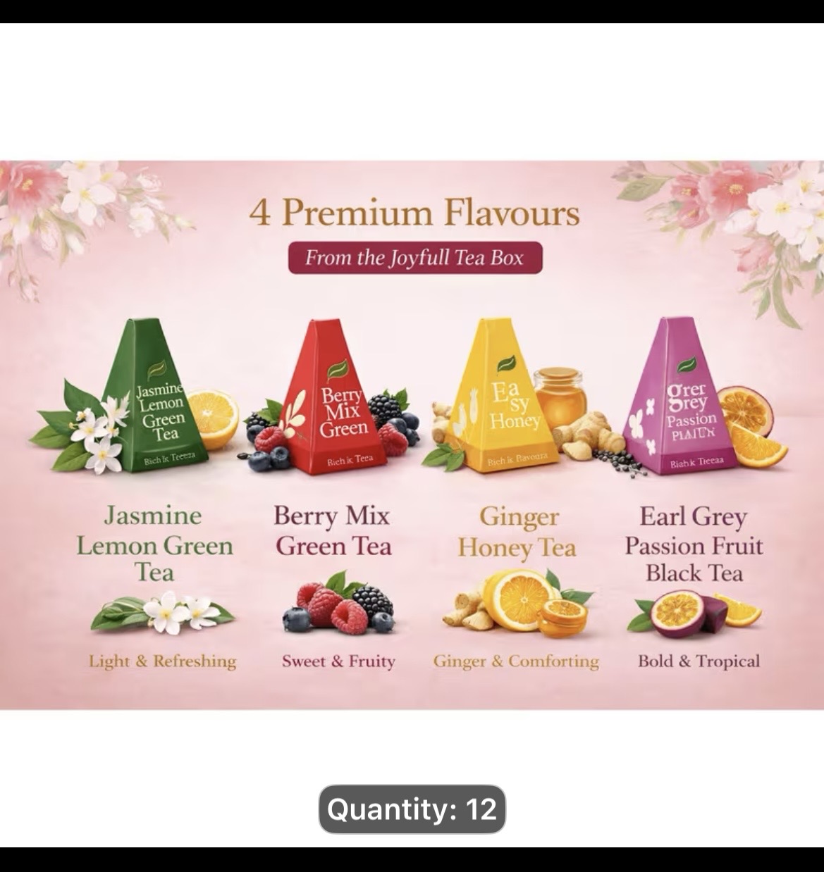 Joyful Tea Box – 4 Premium Flavours