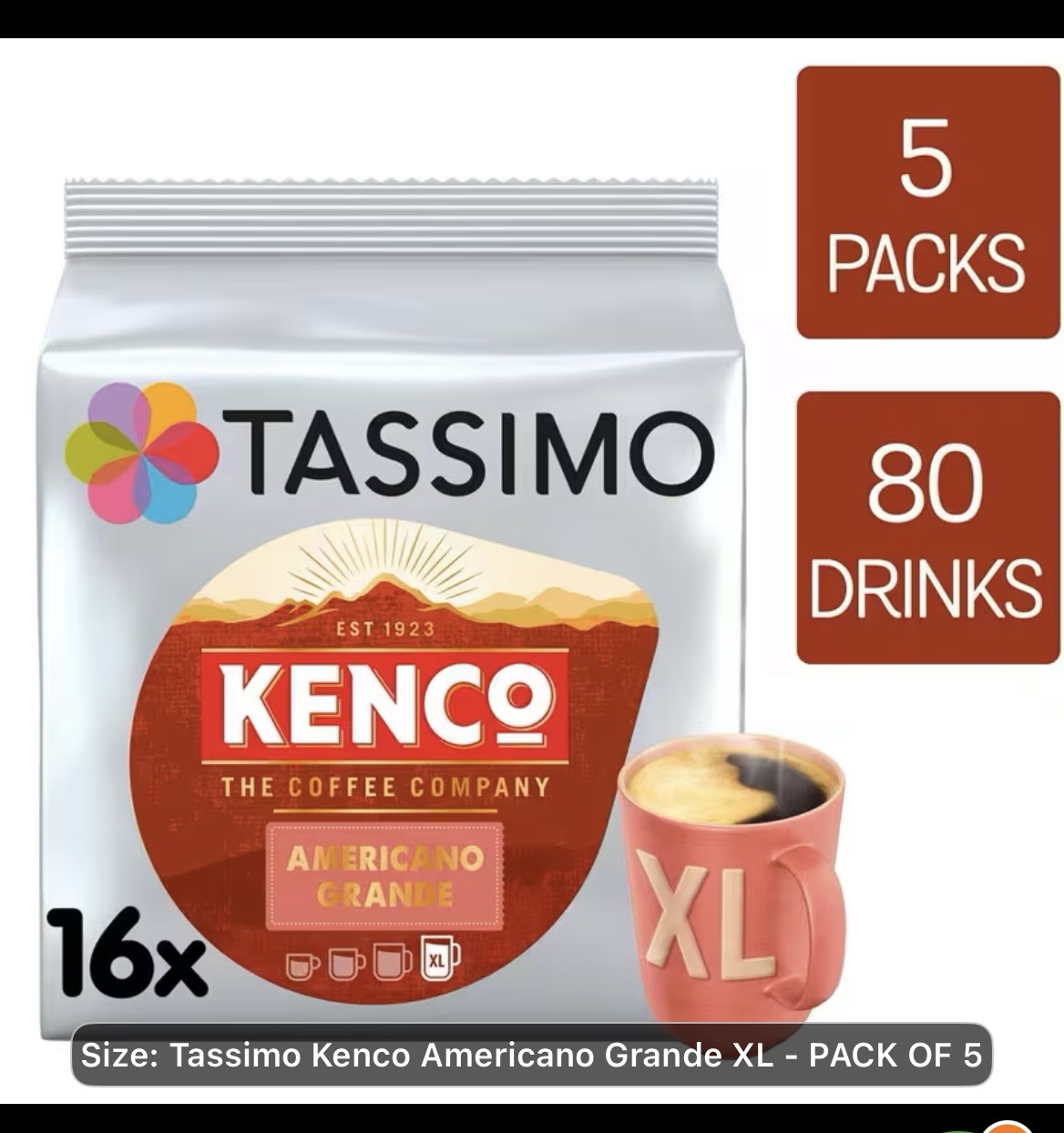 Tassimo Kenco Americano Grande XL Coffee Pods