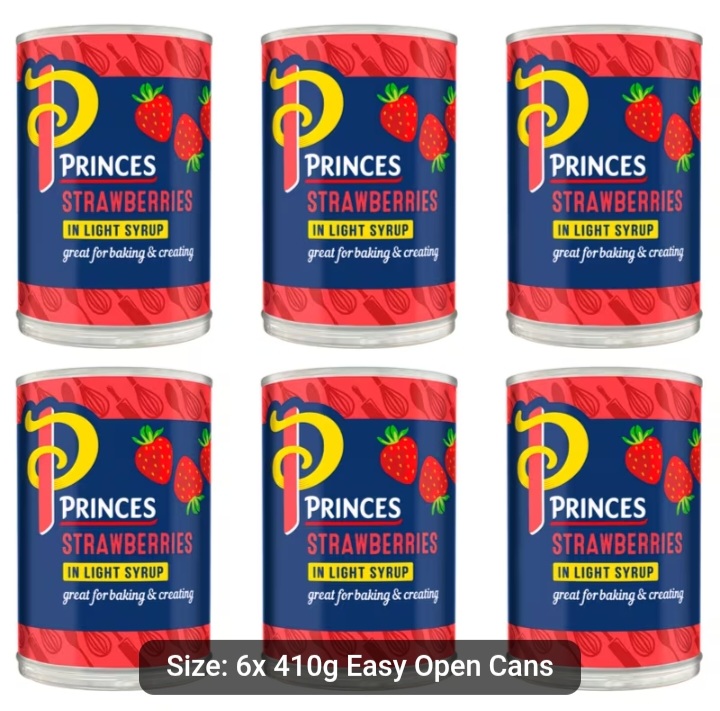 Princes Strawberries in Light Syrup 12 Pack
