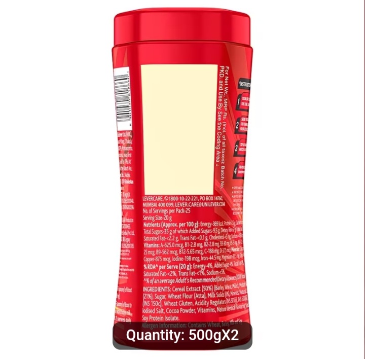 Boost Energy Drink Powder 500g x2