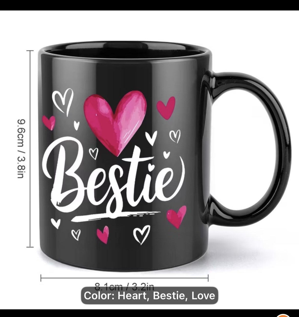 Bestie Heart Mug