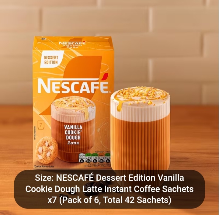 NESCAFÉ Dessert Edition Vanilla Cookie Dough Latte Sachets