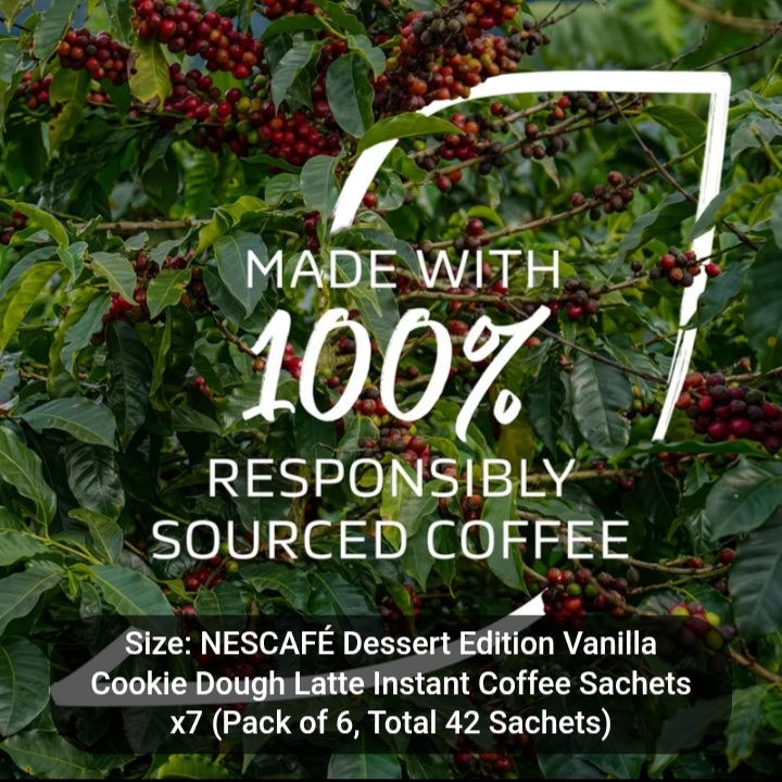 NESCAFÉ Dessert Edition Vanilla Cookie Dough Latte Sachets