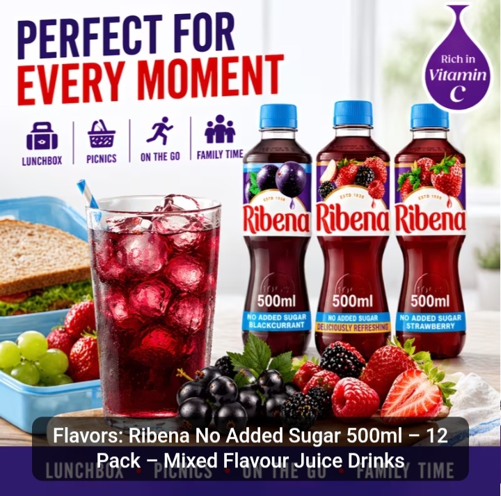 Ribena No Added Sugar Mixed 12 Pack