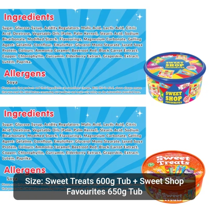 Sweet Treats & Sweet Shop Favourites Gift Tubs