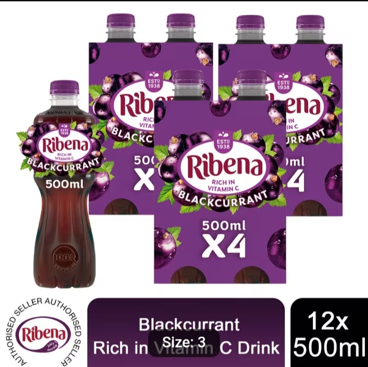 Ribena Blackcurrant Drink 12x500ml