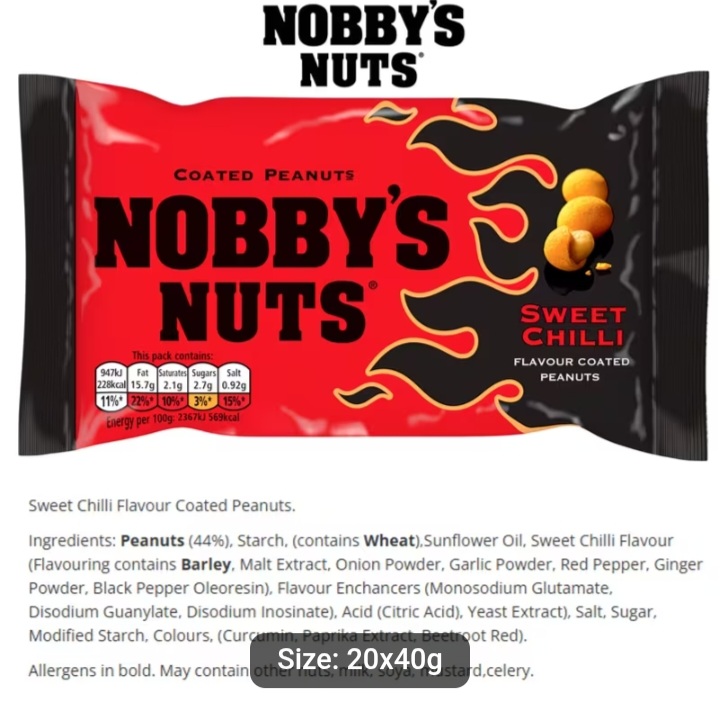 Nobby's Nuts Sweet Chilli