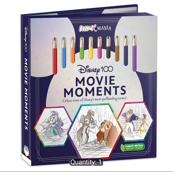 Disney 100 Movie Moments Colouring Book