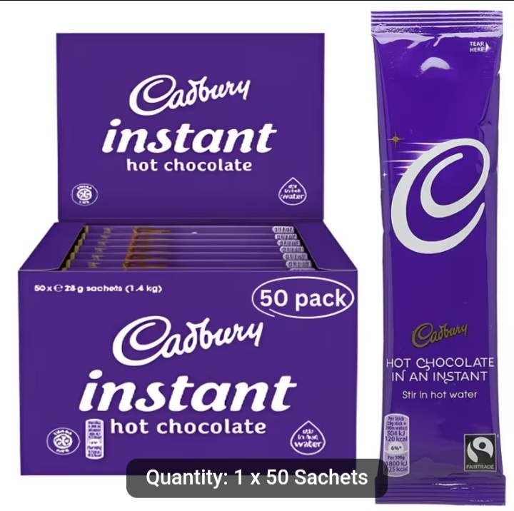 Cadbury Instant Hot Chocolate Sachets