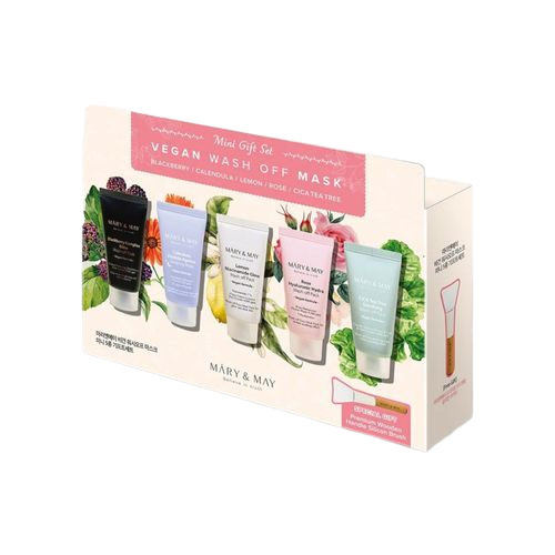 Mary&May Mini Wash-Off Mask Gift Set (with Silicone Spatula)