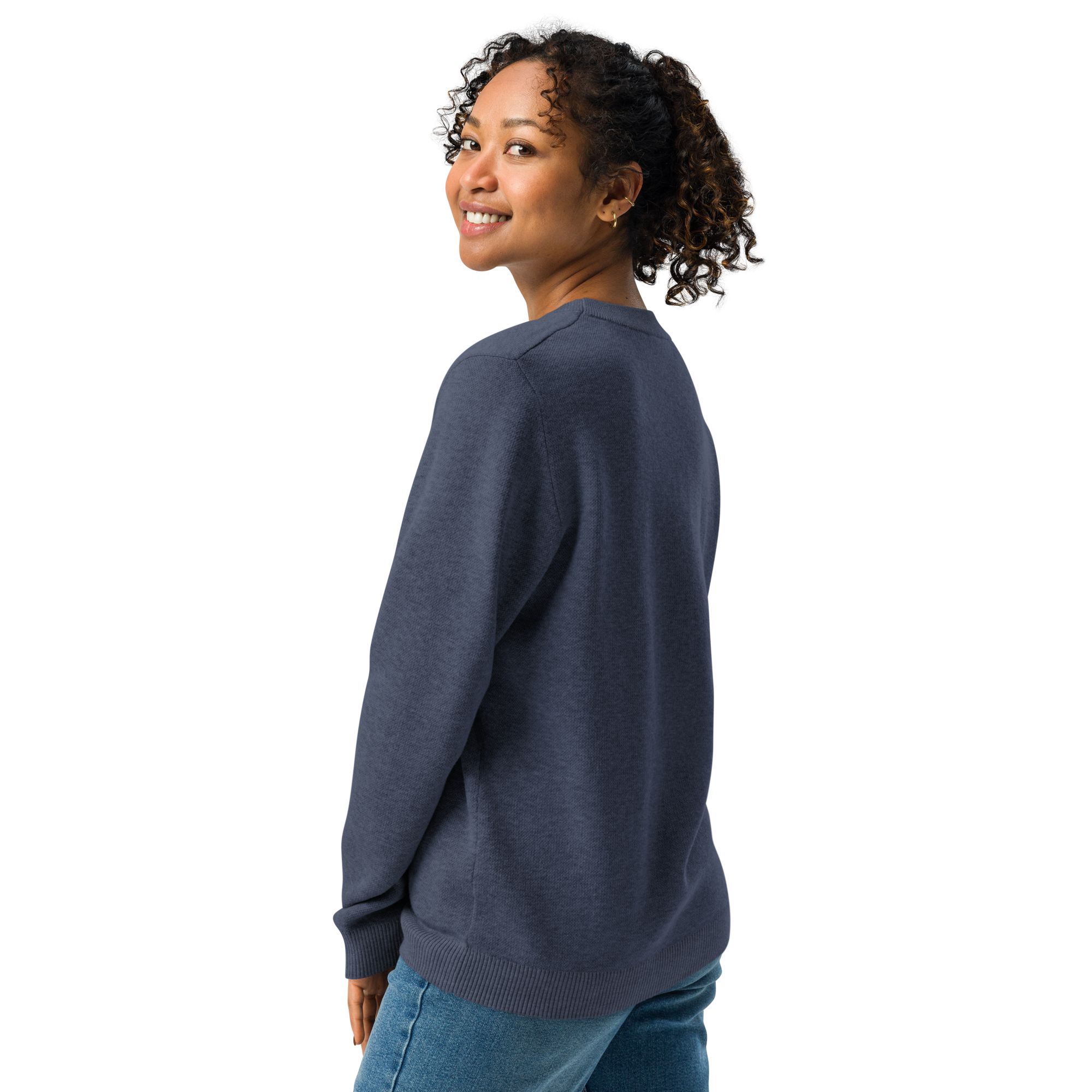 Queen’s Ornament — Peacock Harmony - Navy Blue and Dusty Rose