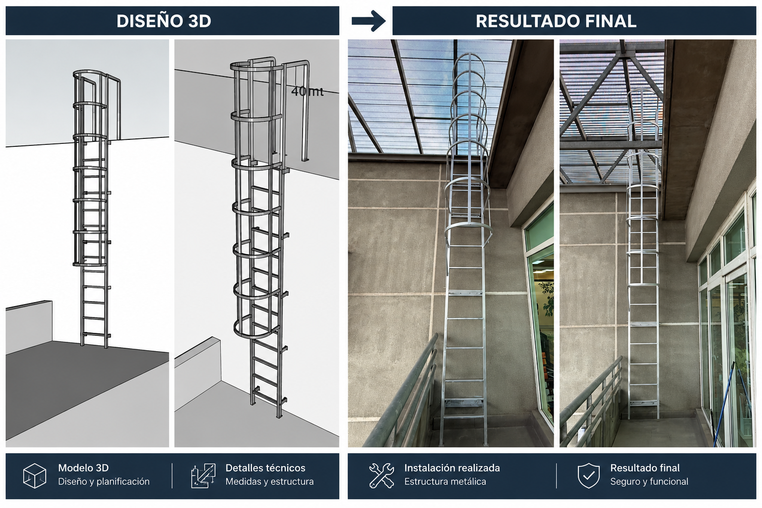 Escalera gatera