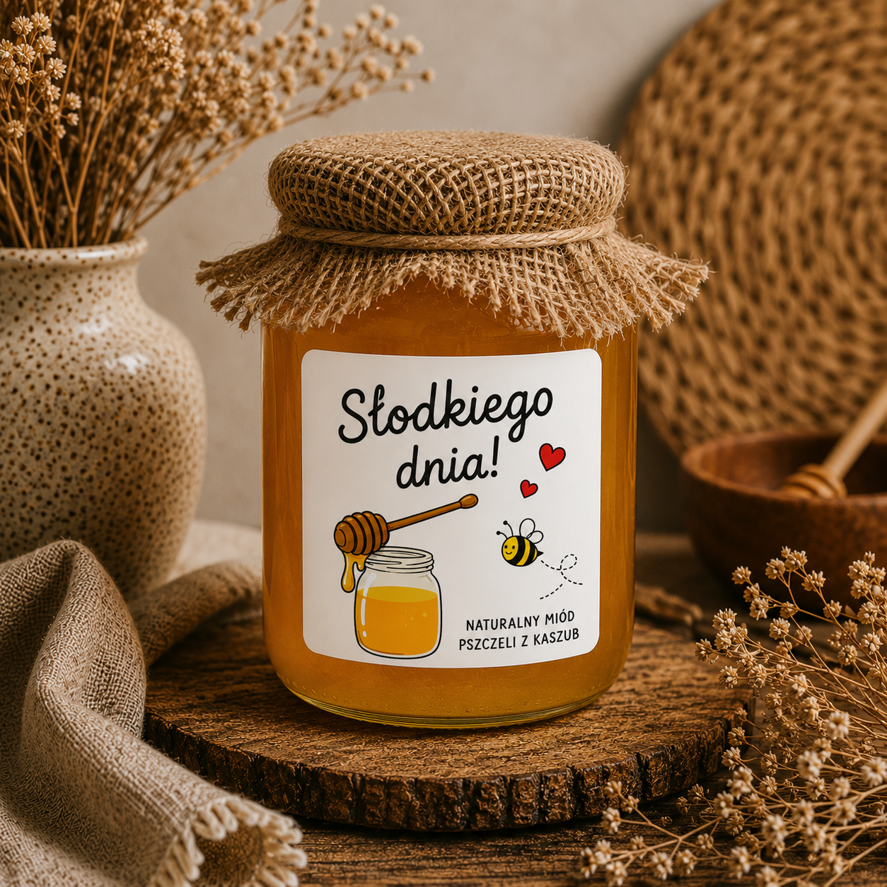 Miód „Słodkiego dnia” 460 g – Naturalny Miód Pszczeli Z Kaszub