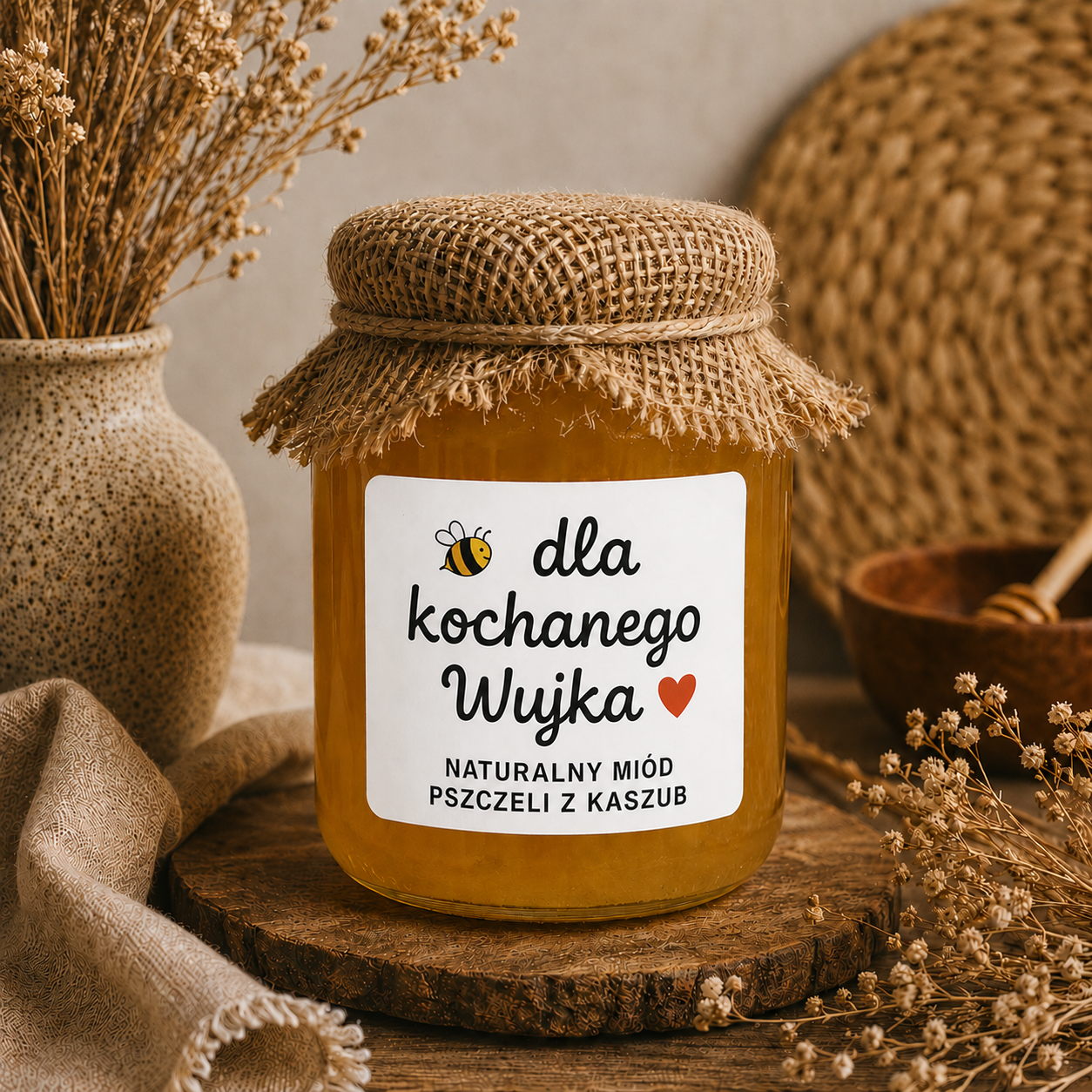 Miód Dla Kochanego Wujka 460 g – Naturalny Miód Pszczeli Z Kaszub