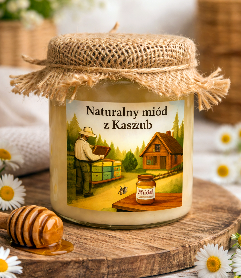 Naturalny Miód Z Kaszub 460 g – Polski Miód Pszczeli