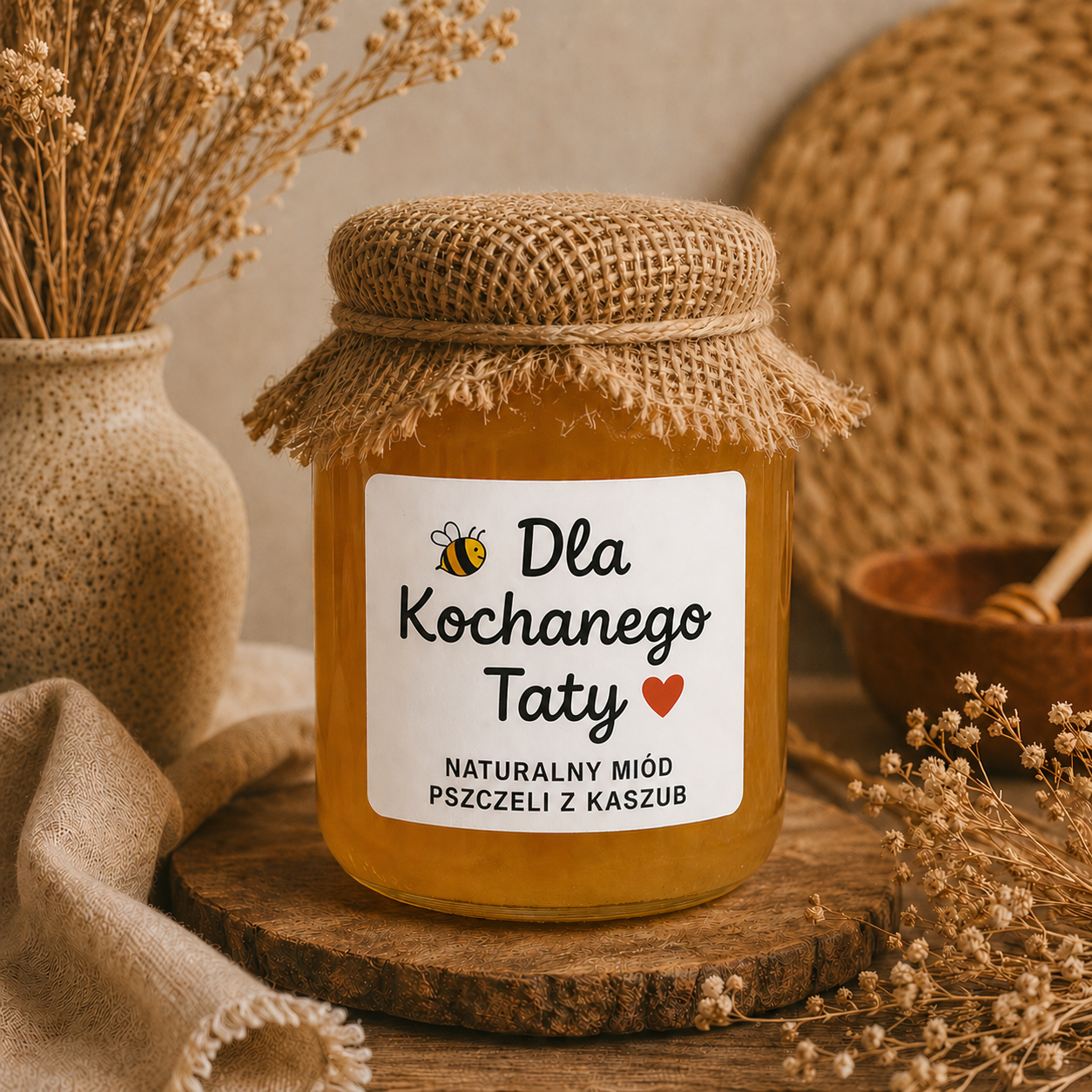 Miód Dla Kochanego Taty 460 g – Naturalny Miód Pszczeli Z Kaszub