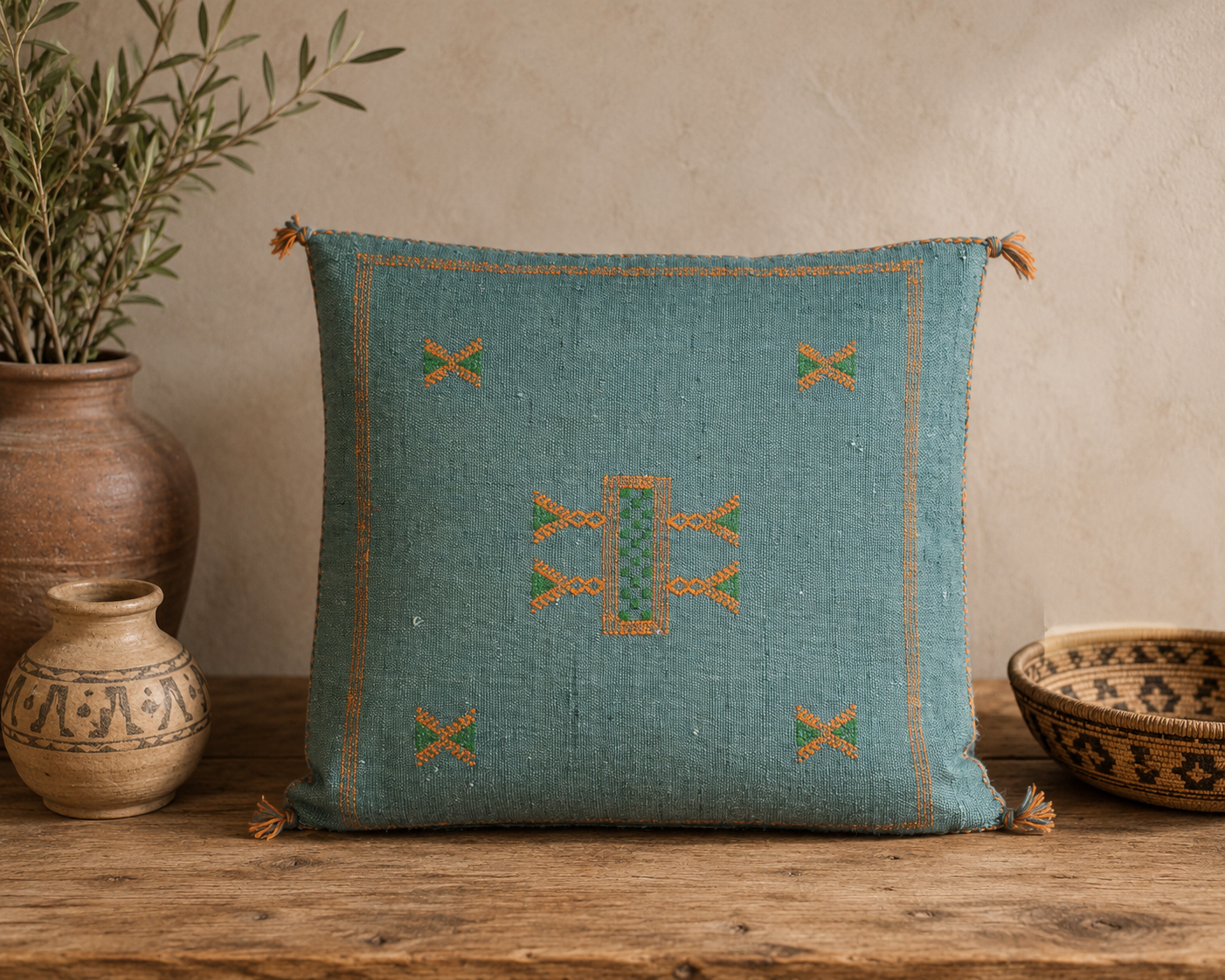 Coussin berbère gris