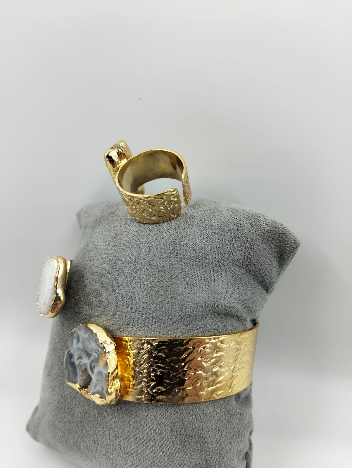Set de bijoux dorés