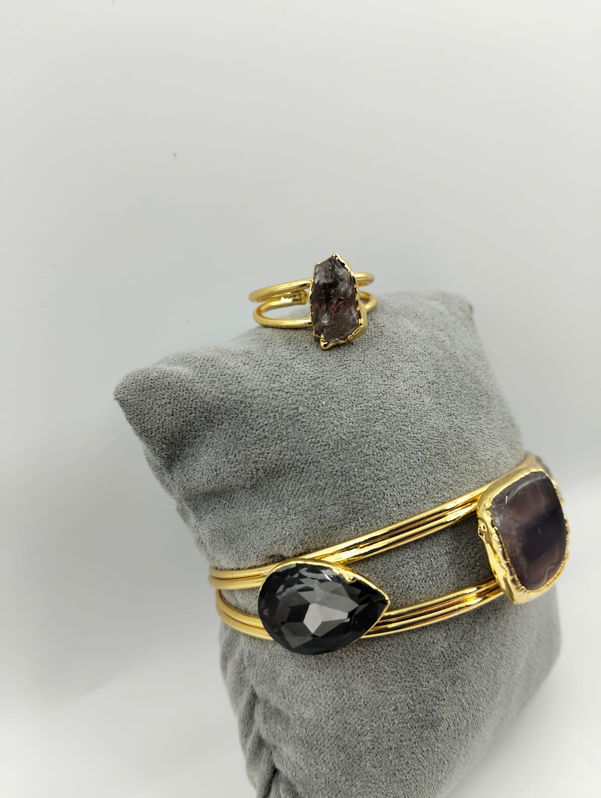 Set Bijoux Doré avec Pierres