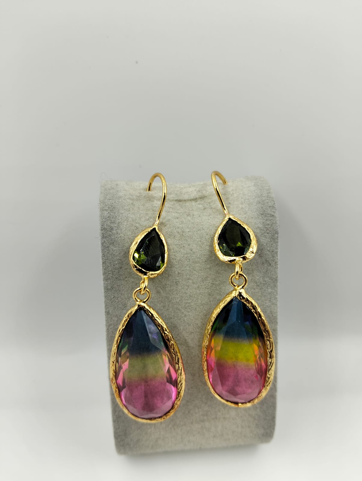 Boucles d’oreilles multicolores