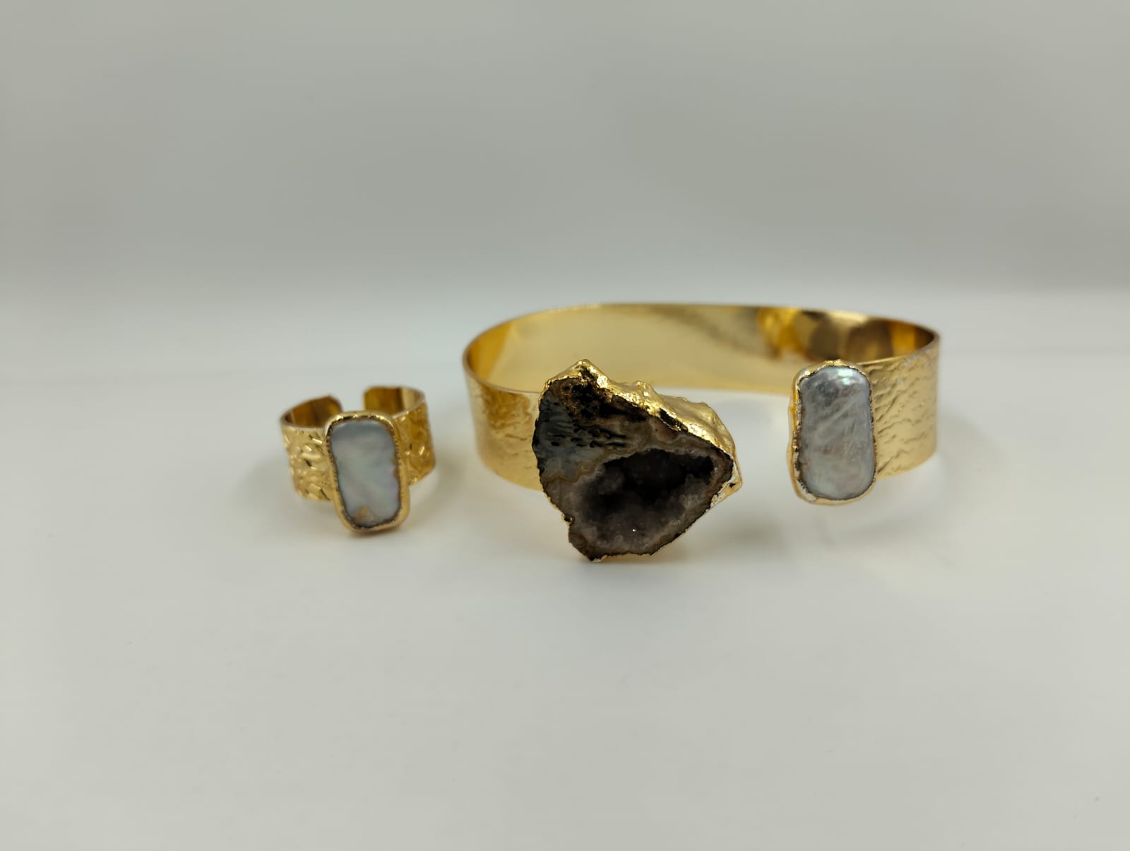 Ensemble bijoux dorés