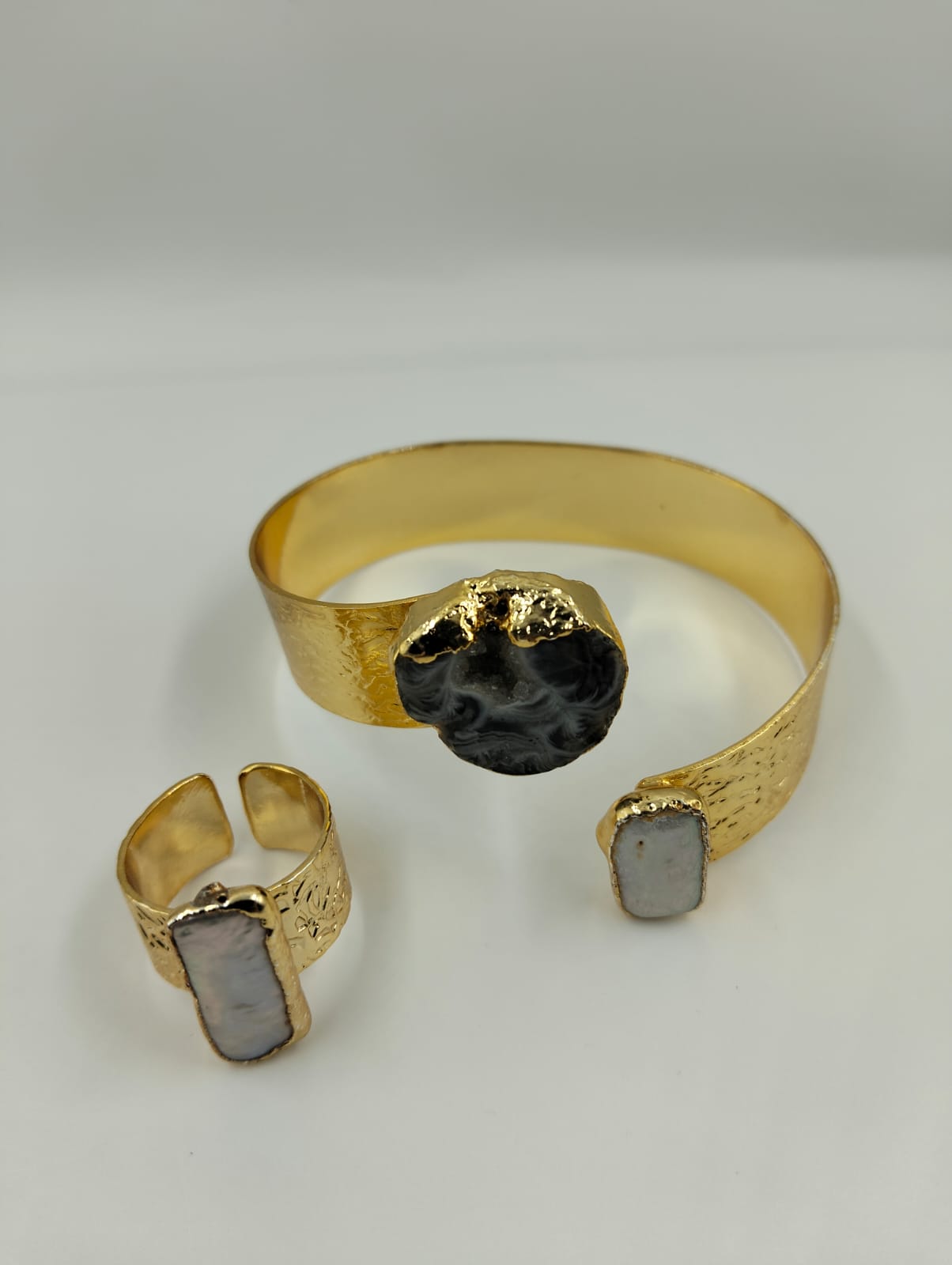 Set de bijoux dorés